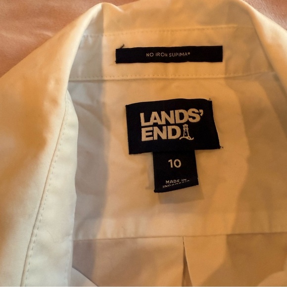 Lands' End size 10 Button-Up Shirt - Picture 2 of 8
